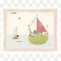 海报-诺亚方舟插画-诺亚弧