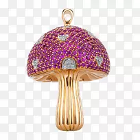 珠宝钻石宝石蘑菇克拉珠宝