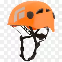 半穹顶黑色钻石设备攀登滑雪头盔.安全帽