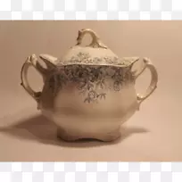 瓷碟盖陶杯
