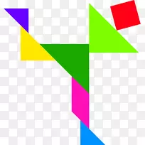 七巧板拼图剪贴画