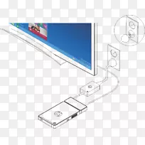 台式计算机hdmi kangaroo移动桌面pro kj2b计算机监视器.计算机