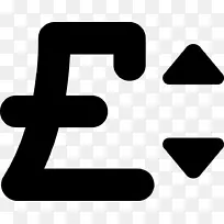 电脑图标、徽标、英镑、货币符号