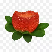 草莓素食料理水果沙拉水果杯-草莓