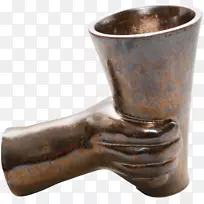 铜制陶瓷花瓶杯青铜滚筒花瓶设计