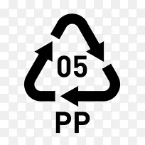 回收符号树脂识别代码高密度聚乙烯塑料回收.符号