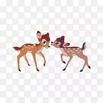 斑比的孩子们，一个森林家庭驯鹿的故事-白尾鹿-驯鹿