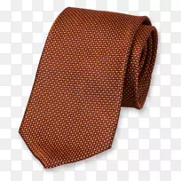 领带，棕色，丝绸，橙色，蓝色-橙色