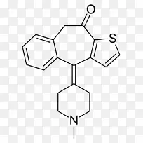 酮替芬H1拮抗剂抗组胺富马酸药物过敏