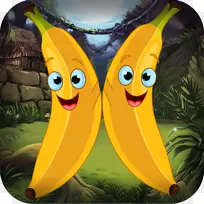 香蕉卡通水果截图-香蕉