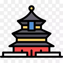 天坛电脑图标剪辑艺术符号