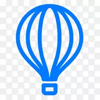 飞行热气球电脑图标生日-热风