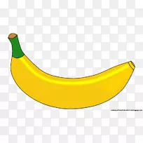 香蕉苹果食品剪贴画-香蕉