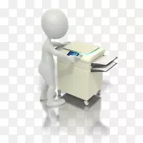 复印机打印动画剪辑艺术打印机