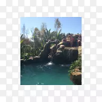 瀑布自然保护区水资源游泳池休闲度假