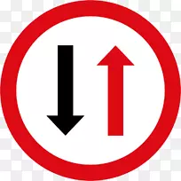 优先标志交通标志让与道路