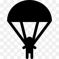 降落伞电脑图标伞兵夹艺术降落伞