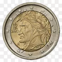 2欧元硬币意大利欧元硬币葡萄牙欧元硬币-硬币