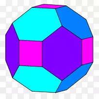 截断菱形十二面体截短二十面体倒角十二面体边