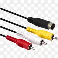 复合视频电连接器音频和视频接口和连接器电缆