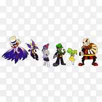 超级纸MarioLuigi Bowser-已婚恶棍