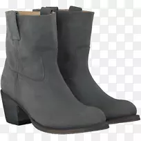 绒面牛仔靴