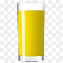 橙汁饮料哈维·沃班格品脱玻璃杯