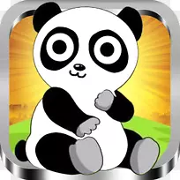 大熊猫北极熊宝宝熊猫画卡通熊猫