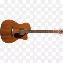 Fender Pm3豪华三0声电吉他声吉他乐器桃花心木-桃花心木色