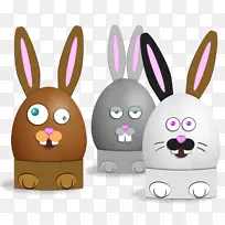 复活节兔子欧洲兔子复活节彩蛋-复活节