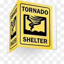 风暴地窖龙卷风应急管理标志灾难-龙卷风