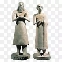 Eshnunna雕像告诉阿斯玛囤积萨默斯神庙