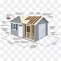 棚屋和车库屋顶建筑工程建筑