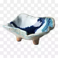 碗瓷蓝白色陶器设计