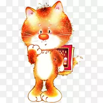 胡须猫狗圣诞装饰品卡通猫