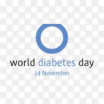 世界糖尿病日2型糖尿病国际糖尿病联合会血糖-世界健康日花环健康日