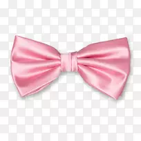 领结领带缎子粉红色结缎