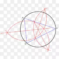 圆点几何平面中心圆
