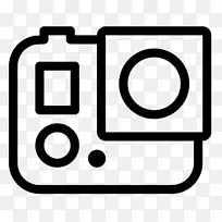 GoPro电脑图标摄像机剪辑艺术-GoPro
