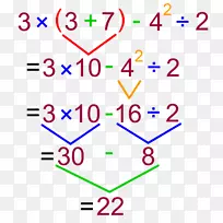 运算顺序除法乘法手写数学问题求解方程