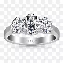 订婚戒指蓝宝石钻石珠宝戒指
