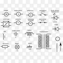 接线图电子元器件电子符号网络符号