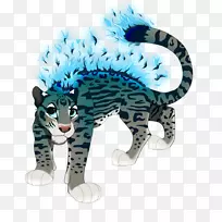 虎大猫野生动物尾虎