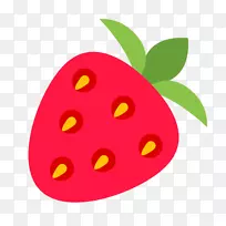 草莓电脑图标电报玫瑰科奶昔单色载体