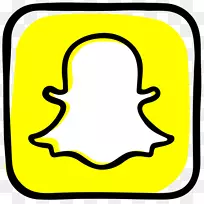 社交媒体计算机图标Snapchat通讯.社交媒体