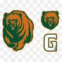 芝加哥熊徽标灰熊乔治亚Gwinnett学院