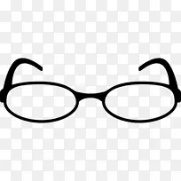 眼镜椭圆形电脑图标服装眼镜