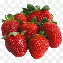 草莓奶油蛋糕水果短蛋糕剪贴画-草莓