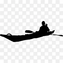 海上皮划艇独木舟桨夹艺术.划艇