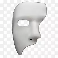 歌剧院面具的幻影头饰剪辑艺术面具